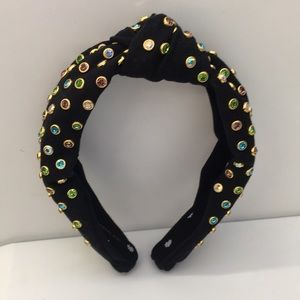 Lele Sadoughi Multicolor Crystal Headband NEW